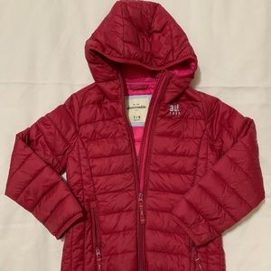 Abercrombie Kids Red Puffer Jacket